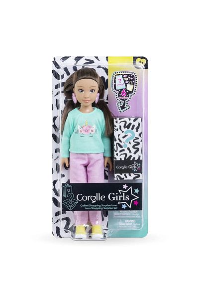 COROLLE SURPRISE SHOPPING SET LUNA DOLL 28CM