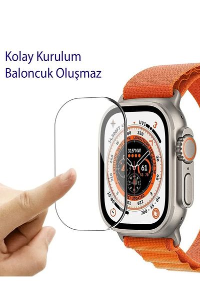 THN MOBILE Smart Watch t 800 Ultra Smart Watch Shatterproof Flexible Nano Protector (2 Pcs)