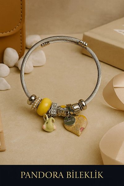 ARYA DESİGN Stainless Charm Bracelet – Modern and Durable Design