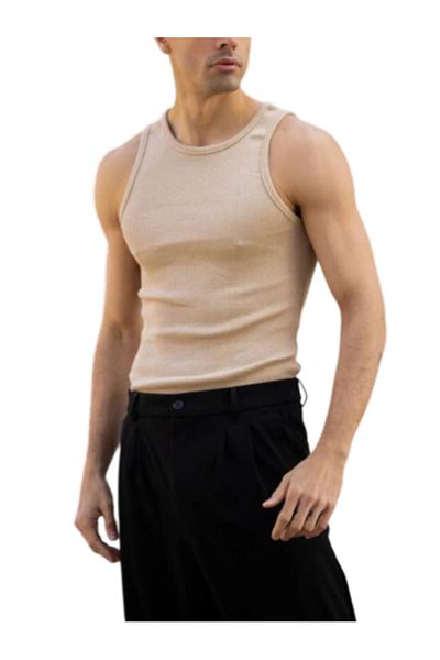 MrrMajestic Men's Halter Collar Athlete Lycra Undershirt