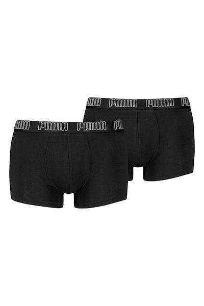 Puma , Set of boxers with logo waistband - 2 pairs, Black, White, XL