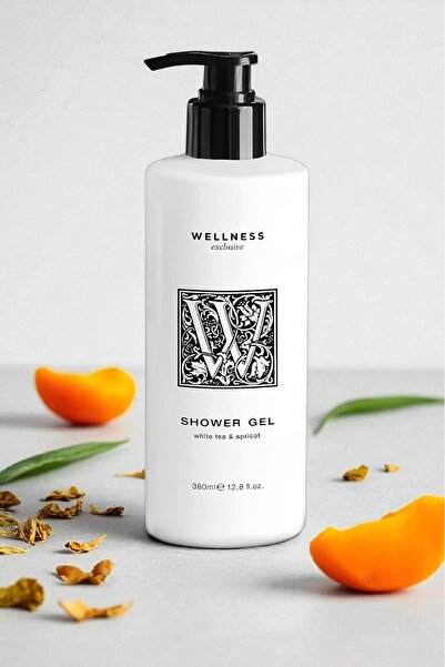 Wellness Exclusive White Tea & Apricot Shower Gel 380 ml – Beyaz Çay ve Kayısı Özlü Duş Jeli