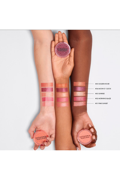 SEPHORA Colorful Blush Gaze - Işıltılı Allık, Pigmentli ve Işıltılı Görünüm, Kalıcı, Ultra Aydınlık