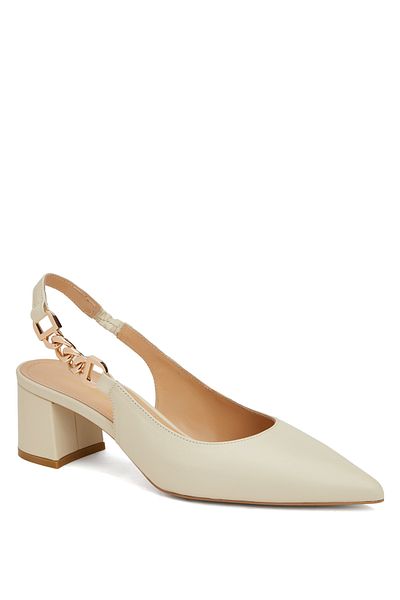 George Hogg Off-White Leather Gova