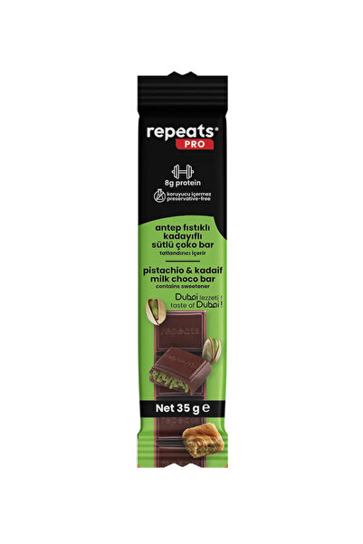 Repeats Pro Yüksek Proteinli Dubai Çoko Bar 35gr