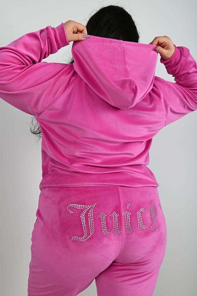 Bigsize Women's plus size tracksuit Juicy 8052 - Fuchsia, 2XL