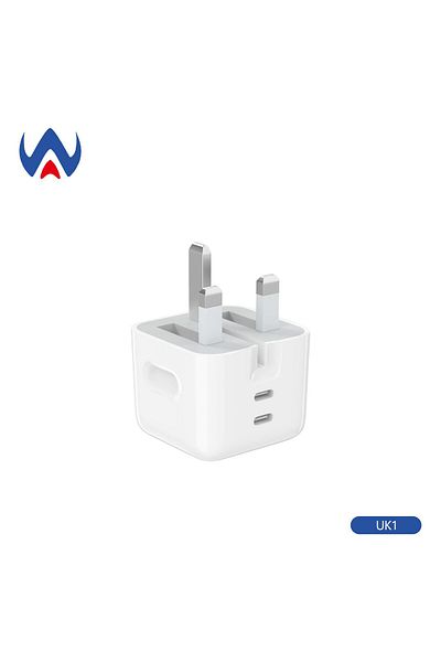 world accessories 50W PD 2-Port Foldable Wall Plug