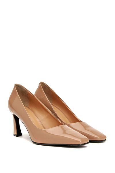 George Hogg Nude Leather Stiletto