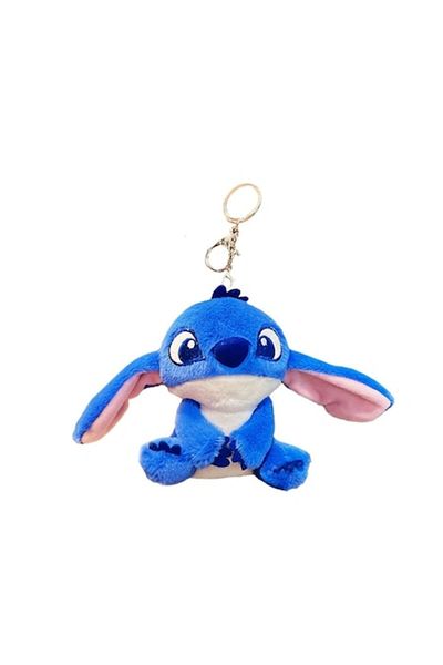 Plus Plush Toy Stitch, Keychain Type, Blue, 15 cm