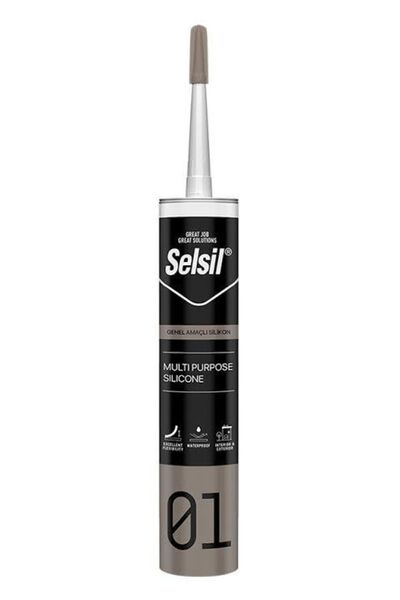 Selsil Genel Amaçlı Silikon Şeffaf 280 gr 1 adet