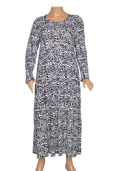 Barem Rochie neagră din bumbac pieptănat cu șnur pentru femei Funda Waist Basene D53