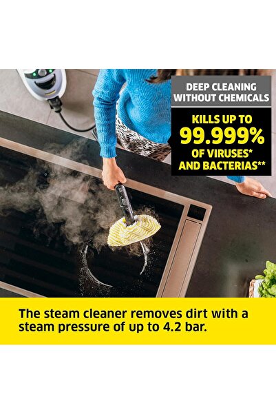 Karcher SC 5 EasyFix Steam Cleaner with hot water connection