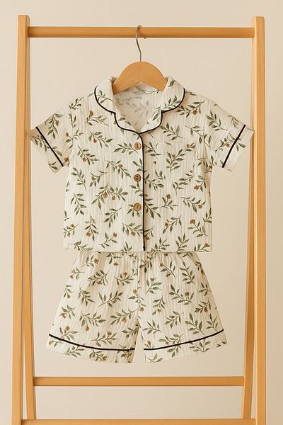 greenmoss 100% Muslin Pajama Set