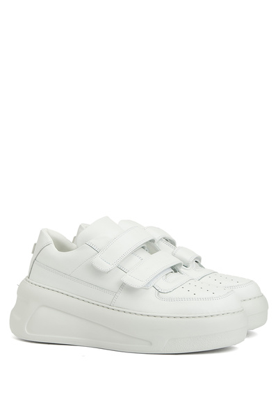 Acne Studios Steffey U Friend Raise Beyaz Kadın Deri Sneaker