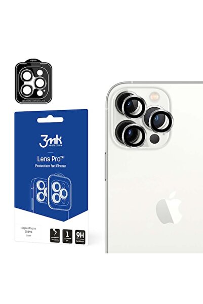 3MK Φιλμ προστασίας κάμερας, προστασία φακού Pro Silver για iPhone 15 Pro