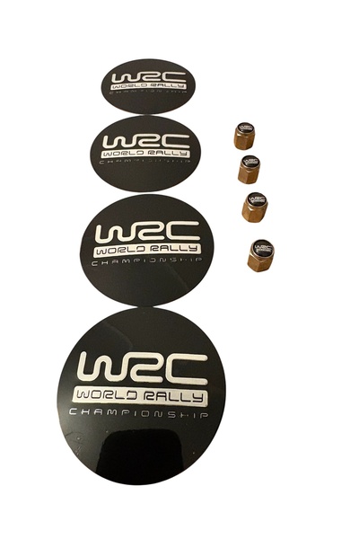 İKTUNING WRC LOGO ALÜMİNYUM MALZEME 4 ADET JANT GÖBEK VE 4 ADET METAL SİBOP K...
