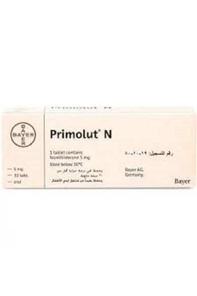 Bayer Primolut-N 5mg 30 Tablets