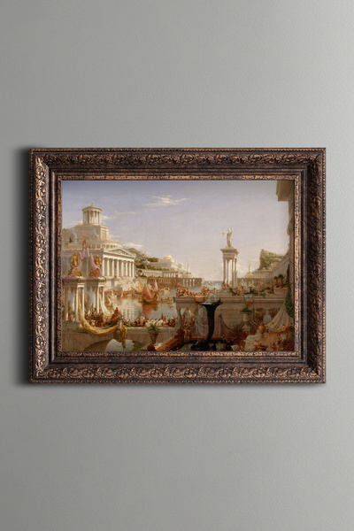 epiqart Roma İmparatorluğu - Vintage Desenli Çerçeve