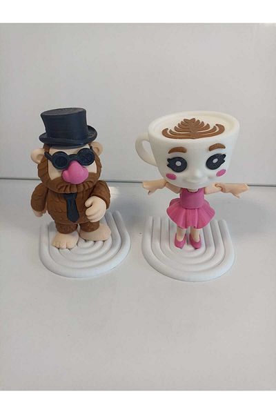 smilechild Ballerina Capuchina and Mateo Brainrot Figure Toy Tung Tung Sahur Family