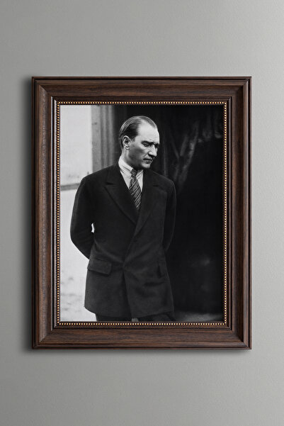 epiqart Atatürk - Vintage Desenli Çerçeve