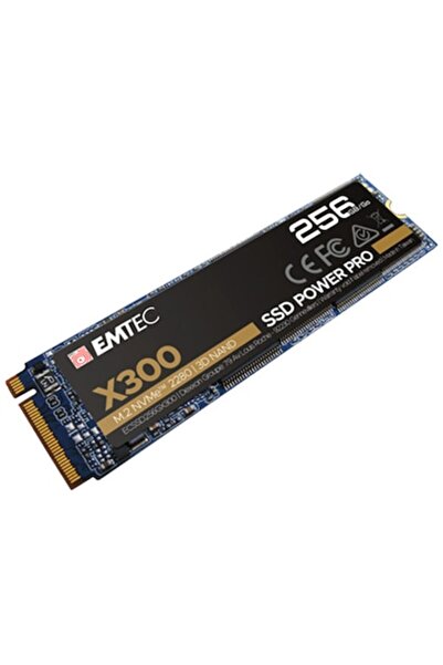 Emtec Твърд диск (SSD) X300 Power Pro, 256GB, NVMe, M.2