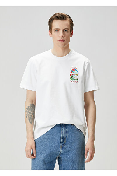 CASABLANCA Μπλουζάκι από οργανικό βαμβάκι LA Days