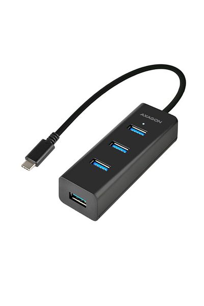 Axagon Hub USB HUE-S2C, 4x USB 3.0, micro USB tip C pentru încărcare
