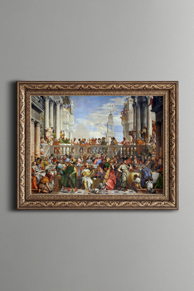 epiqart Nuntă în Cana - Cadru cu model vintage