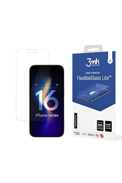 3MK Εύκαμπτο Γυαλί Lite Προστατευτικό Οθόνης Τηλεφώνου, 3MK, Για iPhone 16 Plus