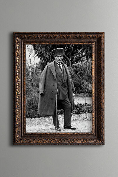 epiqart Atatürk - Vintage Desenli Çerçeve