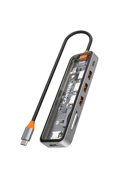 CANYON Hub USB CANYON, DS-13 CNS-TDS13, HDMI, USB 3.0, 42,7x15x137,9 mm, Gri