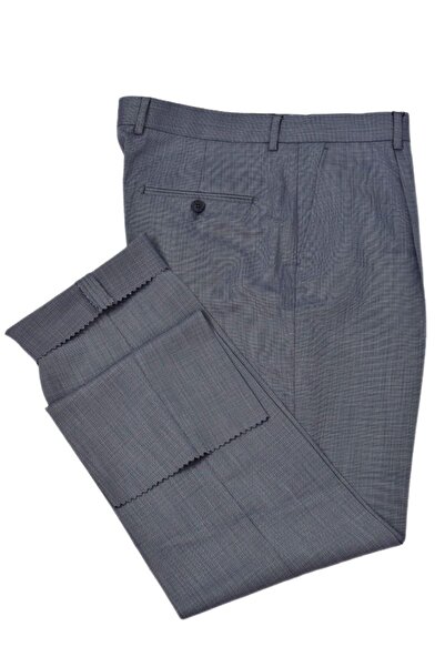 KAMER Men's Pleated Classic Fabric Trousers P1182 Bgl-St04763