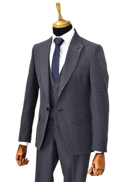 Günce Men's Silim Fit Vest Double Slit Suit Bgl-St04737