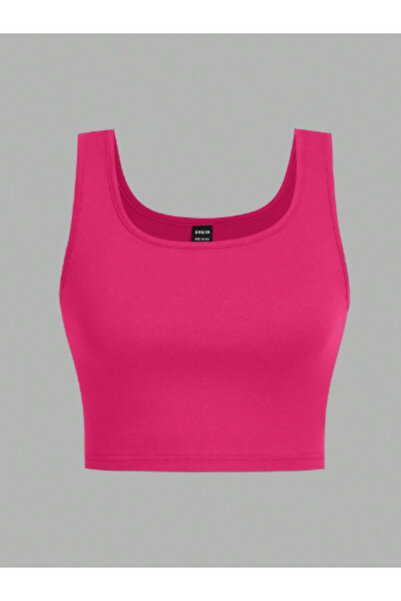 HEREN BUTİK Cotton Basic Strap Crop Tank Top for Teenage Girls, Adult & Kids Set of 3 Half Tank Tops