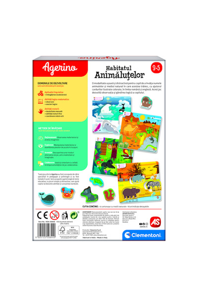 CLEMENTONI Agerino - Animal Habitat Game