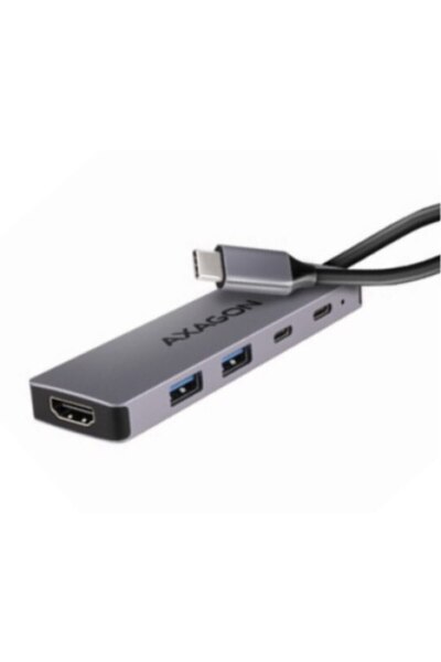 Axagon Hub HMC-5H60, USB-C 3.2 Gen 1, 2x USB-A, HDMI 4K/60Hz, PD 100W, USB-C 15cm