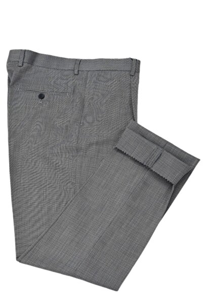 KAMER Men's Pleated Classic Fabric Trousers P1182 Bgl-St04763