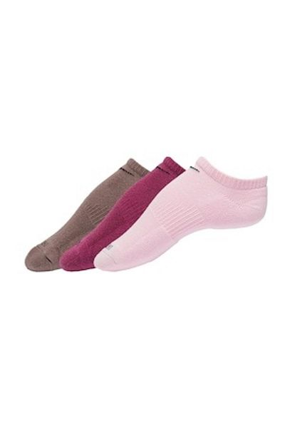 Nike , Set of unisex ankle socks for fitness - 3 pairs, Pink, M