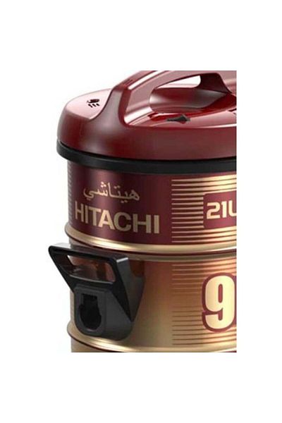 Hitachi Barrel Vacuum Cleaner - 21 Liters - 2200 Watts - Dark Red - CV-960F SS220 WR