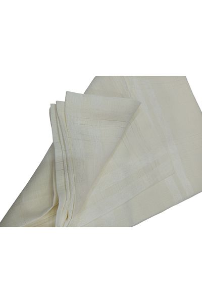 ZeynoÇeyiz Original Linen Carefree Stain Resistant Table Cloth 160X220Cm Light Cream