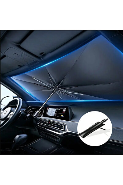 sgeteknoloji Compatible with All Vehicles Parasol Type Front Window Sunshield Can Be Folded