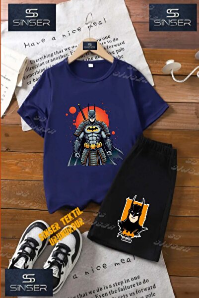 SS SİNSER Tricou cu gât rotund cu imprimeu special „BATMAN CIRCLE NINJA” UNIS...