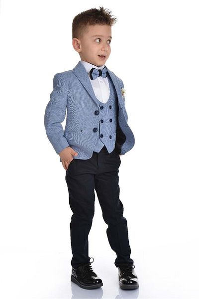 s.t. sebat tekstil Collar Flower Boy Sports Cut Suit Sb283