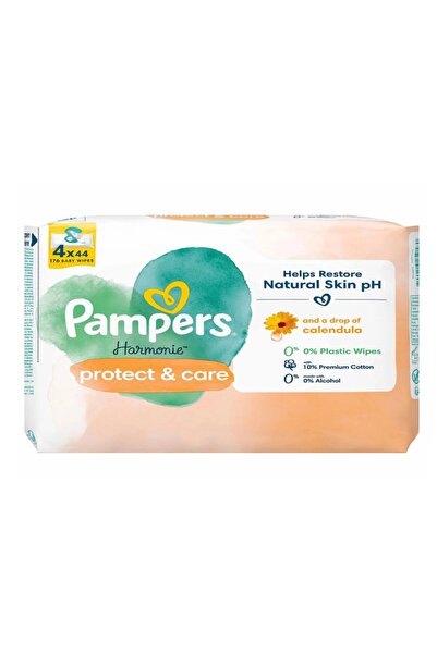 NW NessiWorld مناديل نسي وورلد للحماية والعناية المبللة، 4 عبوات، 176 ورقة/قط...