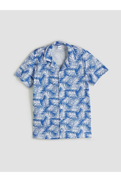 LC Waikiki Set de pijamale pentru băieți cu guler cămașă și pantaloni scurți