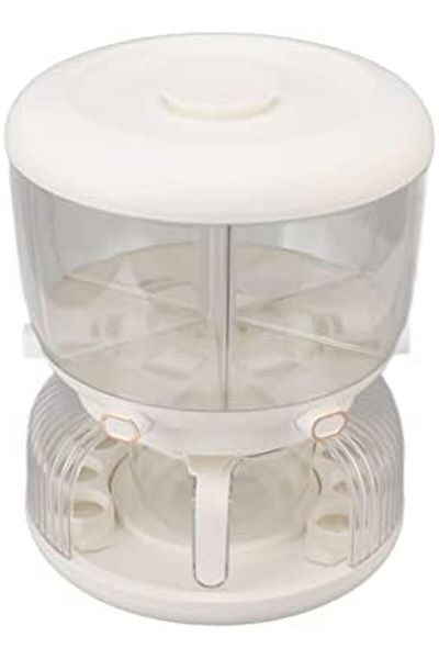N2Y 360 Degree Rotating Grain Storage, Food Dispenser, Rotating Rice Grain Dispenser, Storage Container