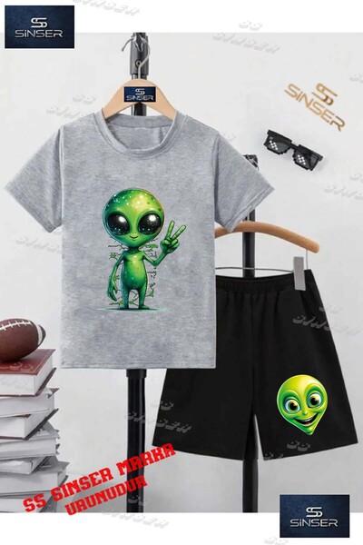 SS SİNSER Παιδικό UNISEX “ALIEN GREEN ZFR SIGN” Μπλουζάκι με ιδιαίτερη στάμπα...