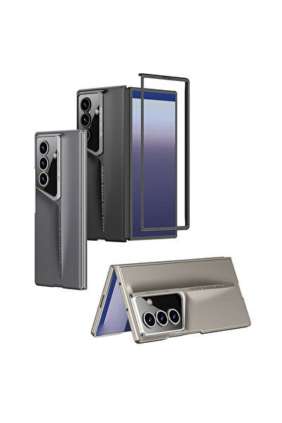 m.tk moveteck Samsung Galaxy Z Fold 7 Kılıf Kamera Korumalı Arkası Dalgalı Lens Çevresi Parlak Sert ProCase