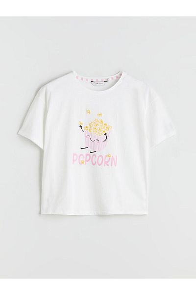 LC Waikiki Set de pijamale pentru damă cu imprimeu cu gât rotund