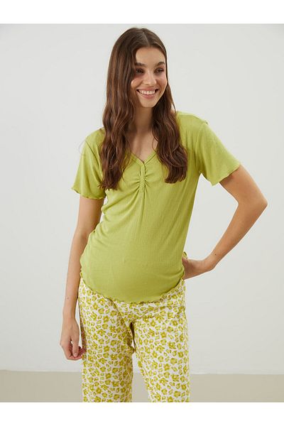 LC Waikiki Set pijamale pentru femei cu decolteu în V Floral